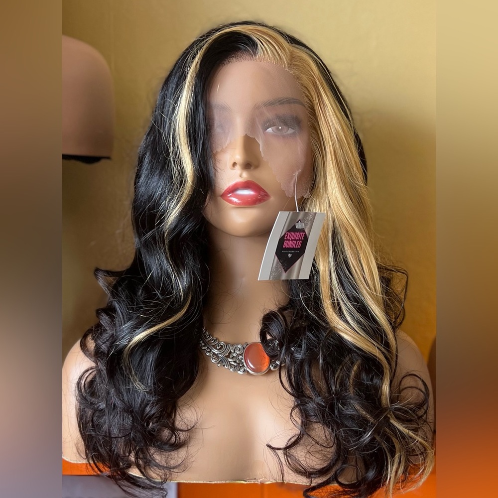 20” New Body Wave transparent wig